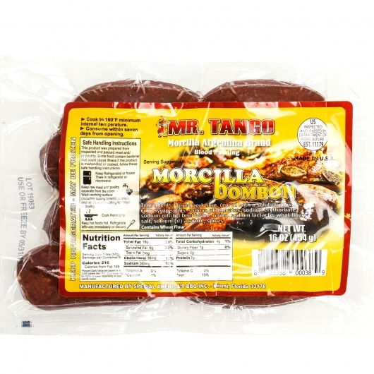 Morcilla Argentina Bombon Mini Blood Sausage Frozen